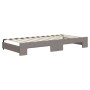 Sofá cama nido con cajones tela gris taupe 90x200 cm de vidaXL, Camas y somieres - Ref: Foro24-3197483, Precio: 502,66 €, Des...