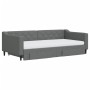 Sofá cama nido con cajones tela gris oscuro 100x200 cm de vidaXL, Camas y somieres - Ref: Foro24-3197486, Precio: 492,34 €, D...