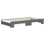 Sofá cama nido con cajones tela gris oscuro 100x200 cm de vidaXL, Camas y somieres - Ref: Foro24-3197486, Precio: 492,34 €, D...