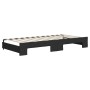 Trundle sofa bed with drawers black fabric 90x200 cm by vidaXL, Beds and slatted bases - Ref: Foro24-3197482, Price: 473,53 €...