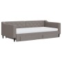 Trundle sofa bed with drawers taupe gray fabric 100x200 cm by vidaXL, Beds and slatted bases - Ref: Foro24-3197488, Price: 49...