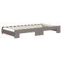 Trundle sofa bed with drawers taupe gray fabric 100x200 cm by vidaXL, Beds and slatted bases - Ref: Foro24-3197488, Price: 49...