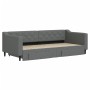 Sofá cama nido con cajones tela gris oscuro 90x200 cm de vidaXL, Camas y somieres - Ref: Foro24-3197463, Precio: 354,06 €, De...