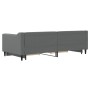 Sofá cama nido con cajones tela gris oscuro 90x200 cm de vidaXL, Camas y somieres - Ref: Foro24-3197463, Precio: 354,06 €, De...