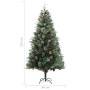 Weihnachtsbaum und Tannenzapfen aus grünem PVC und PE 225 cm von vidaXL, Weihnachtsbäume - Ref: Foro24-340528, Preis: 167,31 ...