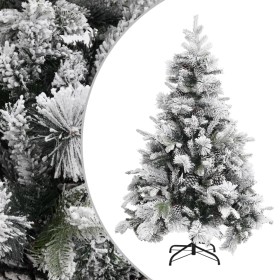 Árbol de Navidad con nieve flocada y piñas PVC y PE 150 cm de vidaXL, Arboles de navidad - Ref: Foro24-340530, Precio: 159,99...