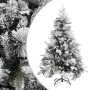 Weihnachtsbaum mit beflocktem Schnee und Tannenzapfen aus PVC und PE 150 cm von vidaXL, Weihnachtsbäume - Ref: Foro24-340530,...