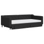 Trundle sofa bed with drawers black fabric 100x200 cm by vidaXL, Beds and slatted bases - Ref: Foro24-3197487, Price: 619,10 ...