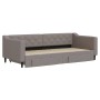 Sofá cama nido con cajones tela gris taupe 90x200 cm de vidaXL, Camas y somieres - Ref: Foro24-3197465, Precio: 366,22 €, Des...