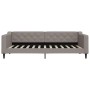 Sofá cama nido con cajones tela gris taupe 90x200 cm de vidaXL, Camas y somieres - Ref: Foro24-3197465, Precio: 366,22 €, Des...