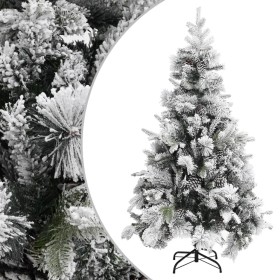 Árbol de Navidad con nieve flocada y piñas PVC y PE 195 cm de vidaXL, Arboles de navidad - Ref: Foro24-340531, Precio: 247,67...