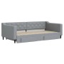 Trundle sofa bed with drawers light gray fabric 100x200 cm by vidaXL, Beds and slatted bases - Ref: Foro24-3197467, Price: 33...