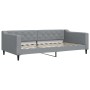 Trundle sofa bed with drawers light gray fabric 100x200 cm by vidaXL, Beds and slatted bases - Ref: Foro24-3197467, Price: 33...