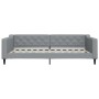 Trundle sofa bed with drawers light gray fabric 100x200 cm by vidaXL, Beds and slatted bases - Ref: Foro24-3197467, Price: 33...