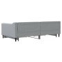 Trundle sofa bed with drawers light gray fabric 100x200 cm by vidaXL, Beds and slatted bases - Ref: Foro24-3197467, Price: 33...