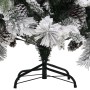 Árbol de Navidad con nieve flocada y piñas PVC y PE 195 cm de vidaXL, Arboles de navidad - Ref: Foro24-340531, Precio: 247,36...