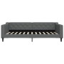 Trundle sofa bed with drawers dark gray fabric 100x200 cm by vidaXL, Beds and slatted bases - Ref: Foro24-3197468, Price: 328...