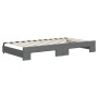 Trundle sofa bed with drawers dark gray fabric 100x200 cm by vidaXL, Beds and slatted bases - Ref: Foro24-3197468, Price: 328...