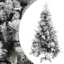 Árbol de Navidad con nieve flocada y piñas PVC y PE 225 cm de vidaXL, Arboles de navidad - Ref: Foro24-340532, Precio: 306,77...