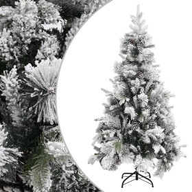 Weihnachtsbaum mit beflocktem Schnee und Tannenzapfen aus PVC und PE 225 cm von vidaXL, Weihnachtsbäume - Ref: Foro24-340532,...