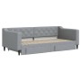 Trundle sofa bed with drawers light gray fabric 90x190 cm by vidaXL, Beds and slatted bases - Ref: Foro24-3197472, Price: 317...