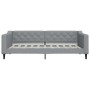 Trundle sofa bed with drawers light gray fabric 90x190 cm by vidaXL, Beds and slatted bases - Ref: Foro24-3197472, Price: 317...