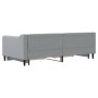 Trundle sofa bed with drawers light gray fabric 90x190 cm by vidaXL, Beds and slatted bases - Ref: Foro24-3197472, Price: 317...