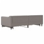 Trundle sofa bed with drawers taupe gray fabric 100x200 cm by vidaXL, Beds and slatted bases - Ref: Foro24-3197470, Price: 34...