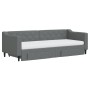 Sofá cama nido con cajones tela gris oscuro 80x200 cm de vidaXL, Camas y somieres - Ref: Foro24-3197476, Precio: 491,04 €, De...