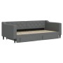 Sofá cama nido con cajones tela gris oscuro 90x190 cm de vidaXL, Camas y somieres - Ref: Foro24-3197473, Precio: 335,58 €, De...