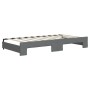 Sofá cama nido con cajones tela gris oscuro 90x190 cm de vidaXL, Camas y somieres - Ref: Foro24-3197473, Precio: 335,58 €, De...