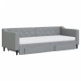 Trundle sofa bed with drawers light gray fabric 80x200 cm by vidaXL, Beds and slatted bases - Ref: Foro24-3197475, Price: 489...