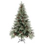 Weihnachtsbaum mit Tannenzapfen grün und weiß aus PVC und PE 120 cm von vidaXL, Weihnachtsbäume - Ref: Foro24-340533, Preis: ...