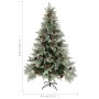 Weihnachtsbaum mit Tannenzapfen grün und weiß aus PVC und PE 120 cm von vidaXL, Weihnachtsbäume - Ref: Foro24-340533, Preis: ...