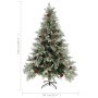 Christmas tree with green and white pine cones PVC and PE 150 cm by vidaXL, Christmas trees - Ref: Foro24-340534, Price: 92,4...