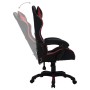 Silla gaming luces LED RGB cuero sintético color vino y negro de vidaXL, Sillas de oficina - Ref: Foro24-288003, Precio: 180,...