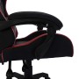 Silla gaming luces LED RGB cuero sintético color vino y negro de vidaXL, Sillas de oficina - Ref: Foro24-288003, Precio: 180,...