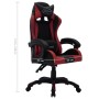 Gaming chair RGB LED lights wine and black synthetic leather by vidaXL, Office chairs - Ref: Foro24-288003, Price: 180,48 €, ...