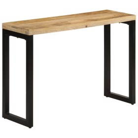 Mesa consola madera maciza de mango rugosa 110x35x76 cm de vidaXL, Mesas auxiliares - Ref: Foro24-353909, Precio: 174,99 €, D...