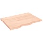 Tablero de mesa madera maciza roble sin tratar 80x60x(2-4) cm de vidaXL, Tableros para mesas - Ref: Foro24-3156297, Precio: 7...