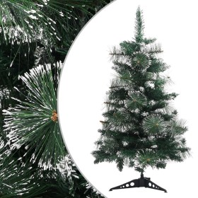 Árbol Navidad artificial con soporte PVC verde y blanco 60 cm de vidaXL, Arboles de navidad - Ref: Foro24-340539, Precio: 20,...