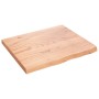 Light brown treated oak wood table top 60x50x(2-4) cm by vidaXL, Table tops - Ref: Foro24-3156348, Price: 73,33 €, Discount: %