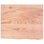 Light brown treated oak wood table top 60x50x(2-4) cm by vidaXL, Table tops - Ref: Foro24-3156348, Price: 73,33 €, Discount: %