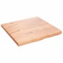 Light brown treated oak wood table top 60x60x(2-4) cm by vidaXL, Table tops - Ref: Foro24-3156351, Price: 56,23 €, Discount: %