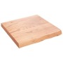 Oak wood table top treated in light brown, 60x60x(2-6) cm by vidaXL, Table tops - Ref: Foro24-3156352, Price: 76,00 €, Discou...