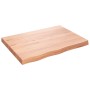 Light brown treated oak wood table top 80x60x(2-6) cm by vidaXL, Table tops - Ref: Foro24-3156361, Price: 86,87 €, Discount: %