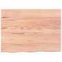 Light brown treated oak wood table top 80x60x(2-6) cm by vidaXL, Table tops - Ref: Foro24-3156361, Price: 86,87 €, Discount: %