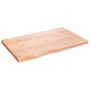 Tablero mesa madera roble tratada marrón claro 80x50x(2-4) cm de vidaXL, Tableros para mesas - Ref: Foro24-3156357, Precio: 6...