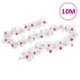 Christmas garland decorated with white balls 10 m by vidaXL, Festive decorations - Ref: Foro24-340735, Price: 67,99 €, Discou...