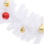 Christmas garland decorated with white balls 10 m by vidaXL, Festive decorations - Ref: Foro24-340735, Price: 67,99 €, Discou...